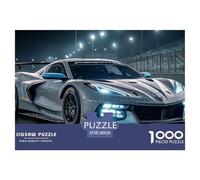 Sinoshow_24085_a_silver-gray_widebody_corvette_c8r_gt2_race_car_ed8b2907-5f3c-4244-b039-fb6478479fda_1 1000 Pieces Puzzles Impossible Hard Difficult Jigsaw Puzzle, Vibrant Imagery, Fam