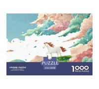 Sinoshow_24085_a_simple_line_drawing_of_an_animated_horse_with__0e07f25e-59a8-4b90-9f1d-397fce7eb87c_1 1000 Pieces Puzzles Impossible Hard Difficult Jigsaw Puzzle, Stress Releasing Family Game, Birth