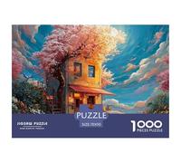 Sinoshow_24085_a_small_two-story_building_with_an_outdoor_cafe__aedab314-36f6-4877-8d22-585f5cde7d87_4 1000 Pieces Jigsaw Impossible Hard Difficult Puzzle Game, Unique Challenging Educational Toys, B