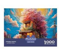 Sinoshow_24085_a_small_two-story_building_with_an_outdoor_cafe__aedab314-36f6-4877-8d22-585f5cde7d87_3 1000 Pieces Jigsaw Impossible Hard Difficult Jigsaw Puzzle, Unique Challenging Educational Toys,