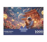 Sinoshow_24085_a_space_astronaut_in_a_white_suit_with_a_helmet__26deb6db-d668-4e17-ae42-8e0ad07e35cd_3 1000 Pieces Puzzles Impossible Hard Difficult Puzzle Game, Stress Releasing Family Game, Family
