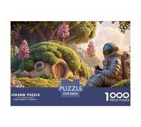 Sinoshow_24085_a_spaceman_sitting_on_the_mossy_grass_of_an_eart_5aeebca7-cfee-420e-9990-52da1cfb2530_3 1000 Pieces Puzzles Impossible Hard Difficult Puzzle Game, Vibrant Imagery, Famil