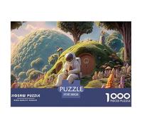 Sinoshow_24085_a_spaceman_sitting_on_the_mossy_grass_of_an_eart_5aeebca7-cfee-420e-9990-52da1cfb2530_4 1000 Pieces Puzzles Challenging And Educational Jigsaw Puzzle, Unique Challenging Educational To