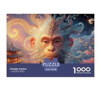 Sinoshow_24085_a_split_portrait_of_the_monkey_king_and_an_evil__41dea6a4-5a06-4bc4-a824-7eb43695bae0_3 1000 Pieces Puzzles Challenging And Educational Jigsaw Puzzle, Unique Challenging Educational To