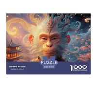 Sinoshow_24085_a_split_portrait_of_the_monkey_king_and_an_evil__41dea6a4-5a06-4bc4-a824-7eb43695bae0_3 1000 Pieces Jigsaw Fun Challenging & Brainteasing Puzzle Game, Unique Challenging Educational To