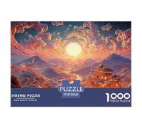 Sinoshow_24085_a_stunning_desert_landscape_at_sunset_with_rolli_af616a82-7304-4992-8094-0f7f2d624cf4_2 1000 Pieces Puzzles Impossible Hard Difficult Jigsaw Puzzle, Stress Releasing Family Game, Birth