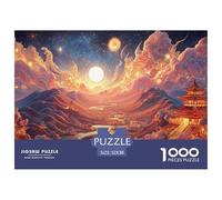 Sinoshow_24085_a_stunning_desert_landscape_at_sunset_with_rolli_af616a82-7304-4992-8094-0f7f2d624cf4_4 1000 Pieces Puzzles Impossible Hard Difficult Jigsaw Puzzle, Stress Releasing Family Game, Birth