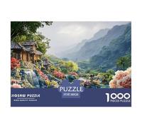 Sinoshow_24085_a_stunning_tropical_garden_featuring_lush_greene_29348ced-bb69-4eb6-82a9-394ff8bf7a7e_2 1000 Pieces Puzzles Impossible Hard Difficult Jigsaw Puzzle, Stress Releasing Family Game, Famil