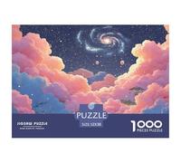 Sinoshow_24085_a_stunningly_beautiful_colorful_planet_floating__ade1ef9e-f950-44e1-860d-8f719ae577c5_4 1000 Pieces Jigsaw Fun Challenging & Brainteasing Puzzle Game, Stress Releasing Family Game, Fam
