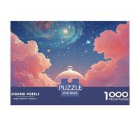Sinoshow_24085_a_stunningly_beautiful_colorful_planet_floating__ade1ef9e-f950-44e1-860d-8f719ae577c5_3 1000 Pieces Jigsaw Fun Challenging & Brainteasing Puzzle Game, Vibrant Imagery, F