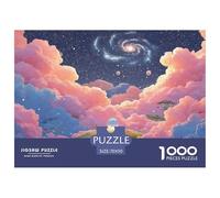 Sinoshow_24085_a_stunningly_beautiful_colorful_planet_floating__ade1ef9e-f950-44e1-860d-8f719ae577c5_4 1000 Pieces Jigsaw Fun Challenging & Brainteasing Jigsaw Puzzle, Stress Releasing Family Game, B