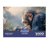 Sinoshow_24085_a_tender_moment_between_an_adult_chimpanzee_and__17ebc045-a1ac-4784-9b45-eaf49d5efa8d_2 1000 Pieces Puzzles Impossible Hard Difficult Puzzle Game, Vibrant Imagery, Birth