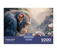 Sinoshow_24085_a_tender_moment_between_an_adult_chimpanzee_and__17ebc045-a1ac-4784-9b45-eaf49d5efa8d_1 1000 Pieces Jigsaw Fun Challenging & Brainteasing Jigsaw Puzzle, Vibrant Imagery