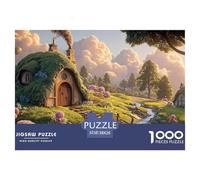 Sinoshow_24085_a_thatched_cottage_with_smoke_rising_from_the_ch_4dd54781-8517-4395-b1f0-cc268e3e5d9d_3 1000 Pieces Jigsaw Fun Challenging & Brainteasing Puzzle Game, Stress Releasing Family Game, Fam