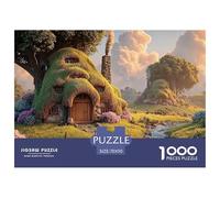 Sinoshow_24085_a_thatched_cottage_with_smoke_rising_from_the_ch_4dd54781-8517-4395-b1f0-cc268e3e5d9d_2 1000 Pieces Puzzles Impossible Hard Difficult Jigsaw Puzzle, Stress Releasing Family Game, Birth
