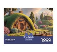 Sinoshow_24085_a_thatched_cottage_with_smoke_rising_from_the_ch_4dd54781-8517-4395-b1f0-cc268e3e5d9d_1 1000 Pieces Puzzles Impossible Hard Difficult Puzzle Game, Stress Releasing Family Game, Family
