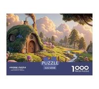 Sinoshow_24085_a_thatched_cottage_with_smoke_rising_from_the_ch_4dd54781-8517-4395-b1f0-cc268e3e5d9d_3 1000 Pieces Jigsaw Fun Challenging & Brainteasing Jigsaw Puzzle, Stress Releasing Family Game, F