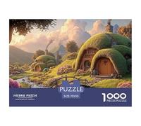 Sinoshow_24085_a_thatched_cottage_with_smoke_rising_from_the_ch_4dd54781-8517-4395-b1f0-cc268e3e5d9d_4 1000 Pieces Jigsaw Fun Challenging & Brainteasing Puzzle Game, Vibrant Imagery, F