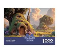 Sinoshow_24085_a_thatched_cottage_with_smoke_rising_from_the_ch_4dd54781-8517-4395-b1f0-cc268e3e5d9d_2 1000 Pieces Jigsaw Fun Challenging & Brainteasing Jigsaw Puzzle, Vibrant Imagery