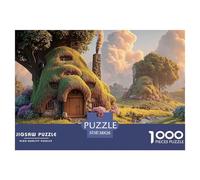Sinoshow_24085_a_thatched_cottage_with_smoke_rising_from_the_ch_4dd54781-8517-4395-b1f0-cc268e3e5d9d_2 1000 Pieces Puzzles Impossible Hard Difficult Jigsaw Puzzle, Unique Challenging Educational Toys