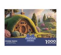 Sinoshow_24085_a_thatched_cottage_with_smoke_rising_from_the_ch_4dd54781-8517-4395-b1f0-cc268e3e5d9d_1 1000 Pieces Puzzles Impossible Hard Difficult Jigsaw Puzzle, Unique Challenging Educational Toys