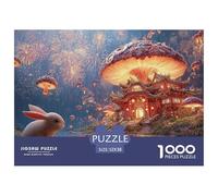 Sinoshow_24085_a_tiny_mushroom_house_on_the_bank_of_an_enchante_aad8d49d-2d7a-4d60-a65a-e72b221ff593_4 1000 Pieces Jigsaw Fun Challenging & Brainteasing Jigsaw Puzzle, Vibrant Imagery