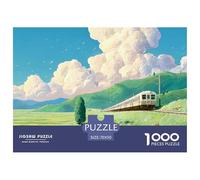 Sinoshow_24085_a_train_is_driving_on_the_railway_with_green_gra_a8e024a6-5da6-42d8-82a4-7c683220b889_1 1000 Pieces Puzzles Impossible Hard Difficult Jigsaw Puzzle, Unique Challenging Educational Toys