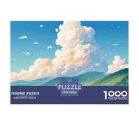 Sinoshow_24085_a_train_is_driving_on_the_road_with_several_carr_48b505c9-e30b-440f-a257-249102a973ed_4 1000 Pieces Jigsaw Fun Challenging & Brainteasing Jigsaw Puzzle, Vibrant Imagery