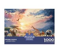 Sinoshow_24085_a_vibrant_and_colorful_savannah_scene_with_vario_6dcd1ef3-ed2b-48e3-99a3-66fca50136c3_4 1000 Pieces Jigsaw Fun Challenging & Brainteasing Puzzle Game, Vibrant Imagery, B