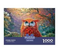 Sinoshow_24085_a_vibrant_red_owl_with_striking_blue_eyes_convey_7f83136b-986c-436d-8f78-1b7a1ad83e37_2 1000 Pieces Jigsaw Fun Challenging & Brainteasing Jigsaw Puzzle, Stress Releasing Family Game, B