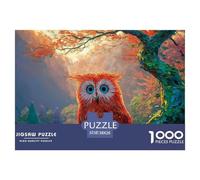 Sinoshow_24085_a_vibrant_red_owl_with_striking_blue_eyes_convey_7f83136b-986c-436d-8f78-1b7a1ad83e37_3 1000 Pieces Puzzles Impossible Hard Difficult Puzzle Game, Vibrant Imagery, Birth