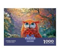 Sinoshow_24085_a_vibrant_red_owl_with_striking_blue_eyes_convey_7f83136b-986c-436d-8f78-1b7a1ad83e37_2 1000 Pieces Puzzles Impossible Hard Difficult Puzzle Game, Unique Challenging Educational Toys,