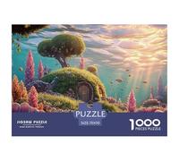 Sinoshow_24085_a_vibrant_underwater_scene_with_lush_green_plant_de0ad2bb-1c50-4962-b9a7-4bd19443a2a5_3 1000 Pieces Puzzles Impossible Hard Difficult Jigsaw Puzzle, Stress Releasing Family Game, Famil
