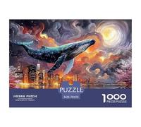 Sinoshow_24085_a_whale_floating_in_the_sky_above_city_lights_oi_4607d41a-fd16-4605-85a2-1b60839c18df_4 1000 Pieces Puzzles Challenging And Educational Jigsaw Puzzle, Unique Challenging Educational To