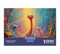 Sinoshow_24085_a_whimsical_cartoon_of_three_tiny_creatures_livi_eb4b3a57-5bea-43c2-8d74-628f97277531_2 1000 Pieces Jigsaw Impossible Hard Difficult Jigsaw Puzzle, Unique Challenging Educational Toys,