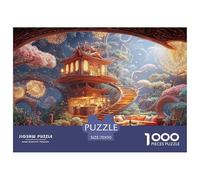 Sinoshow_24085_a_whimsical_treehouse_interior_with_round_window_7e7797ef-ca57-498f-8f39-1fae8f365883_2 1000 Pieces Jigsaw Fun Challenging & Brainteasing Jigsaw Puzzle, Unique Challenging Educational