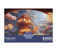 Sinoshow_24085_a_whimsical_treehouse_interior_with_round_window_7e7797ef-ca57-498f-8f39-1fae8f365883_2 1000 Pieces Jigsaw Fun Challenging & Brainteasing Jigsaw Puzzle, Unique Challenging Educational