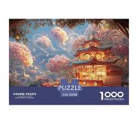 Sinoshow_24085_a_whimsical_treehouse_interior_with_round_window_7e7797ef-ca57-498f-8f39-1fae8f365883_3 1000 Pieces Jigsaw Fun Challenging & Brainteasing Jigsaw Puzzle, Stress Releasing Family Game, B