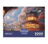 Sinoshow_24085_a_whimsical_treehouse_interior_with_round_window_7e7797ef-ca57-498f-8f39-1fae8f365883_4 1000 Pieces Jigsaw Fun Challenging & Brainteasing Puzzle Game, Vibrant Imagery, F