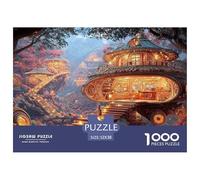Sinoshow_24085_a_whimsical_treehouse_interior_with_round_window_d5b61b4f-194c-43e8-a392-6df58720f05f_4 1000 Pieces Puzzles Impossible Hard Difficult Jigsaw Puzzle, Unique Challenging Educational Toys