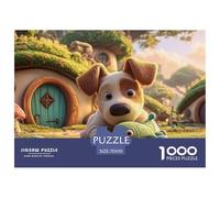 Sinoshow_24085_a_white_and_brown_short-haired_cute_puppy_is_pla_026c71bc-6eb7-4289-a338-f77e6c3468dc_4 1000 Pieces Puzzles Impossible Hard Difficult Puzzle Game, Vibrant Imagery, Birth