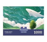 Sinoshow_24085_a_white_cat_and_a_red-haired_girl_stand_on_the_g_f38963e7-a730-4ef4-a3de-01742c663e41_2 1000 Pieces Puzzles Impossible Hard Difficult Puzzle Game, Vibrant Imagery, Famil