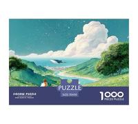 Sinoshow_24085_a_white_cat_walking_along_the_grass_a_green_mead_cbec4d0e-56af-47a3-b716-dd49b169b910_1 1000 Pieces Jigsaw Fun Challenging & Brainteasing Jigsaw Puzzle, Stress Releasing Family Game, F