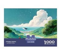 Sinoshow_24085_a_white_cat_walking_along_the_grass_a_green_mead_cbec4d0e-56af-47a3-b716-dd49b169b910_1 1000 Pieces Jigsaw Fun Challenging & Brainteasing Jigsaw Puzzle, Stress Releasing Family Game, F