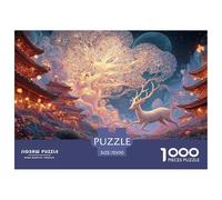 Sinoshow_24085_a_white_deer_runs_through_the_magical_forest_sur_3b2e7d67-c436-4284-bb2b-1e16440cd89b_4 1000 Pieces Puzzles Impossible Hard Difficult Puzzle Game, Stress Releasing Family Game, Family