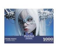 Sinoshow_24085_a_white-haired_female_demon_with_silver_metal_ho_ce8376b2-3a92-406f-8beb-4ab33327c194_1 1000 Pieces Puzzles Impossible Hard Difficult Jigsaw Puzzle, Unique Challenging Educational Toys
