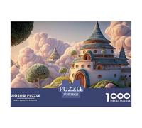 Sinoshow_24085_a_white_palace_floating_in_the_sky_surrounded_by_572a24e2-24c0-4b11-922b-1a72024325a3_3 1000 Pieces Puzzles Impossible Hard Difficult Puzzle Game, Unique Challenging Educational Toys,