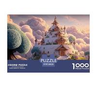 Sinoshow_24085_a_white_palace_floating_in_the_sky_surrounded_by_572a24e2-24c0-4b11-922b-1a72024325a3_2 1000 Pieces Puzzles Challenging And Educational Jigsaw Puzzle, Unique Challenging Educational To