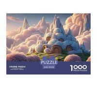 Sinoshow_24085_a_white_palace_stands_atop_many_blue_mountains_s_0d6f1a78-78db-4655-b3db-407bed9cb018_1 1000 Pieces Jigsaw Fun Challenging & Brainteasing Puzzle Game, Vibrant Imagery, B
