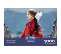 Sinoshow_24085_a_woman_in_a_red_hanfu_with_her_back_to_the_came_d1cb1ad9-32f6-4ddc-be0d-d0f3731e4cef_2 1000 Pieces Jigsaw Challenging And Educational Jigsaw Puzzle, Unique Challenging Educational Toy